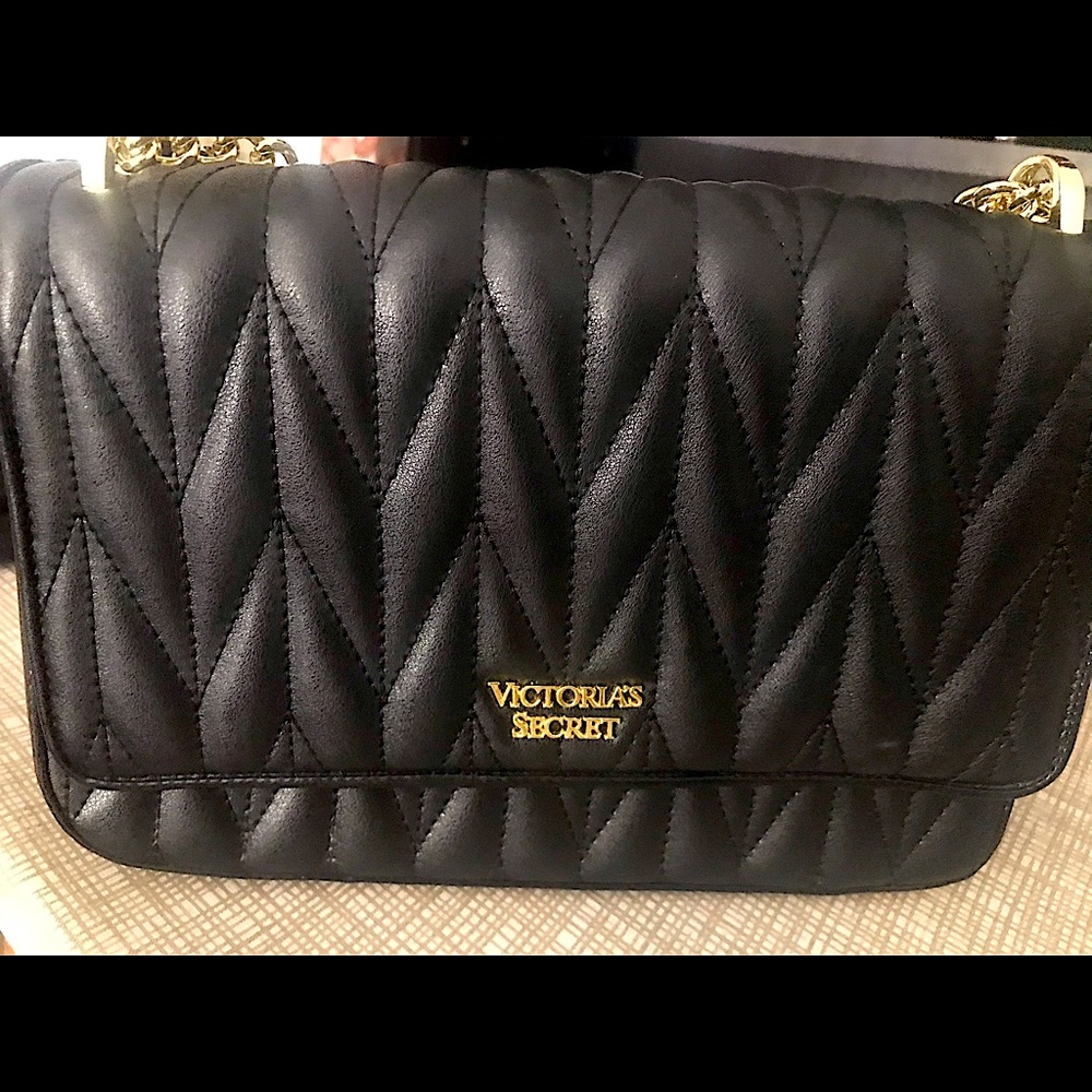 Victoria secret cross bag with gold chain